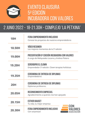 5� Edici�n de Incubadora CON VALORES