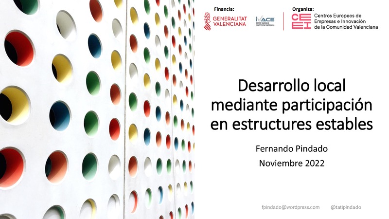 Desarrollo local a trav�s de la participaci�n en estructuras estables