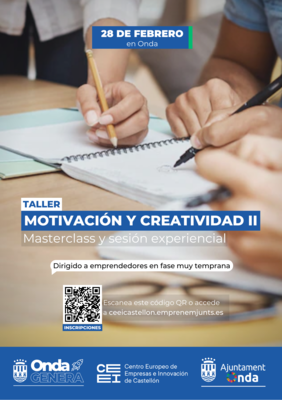 Taller: Motivaci�n y Creatividad. MasterClass y sesi�n experiencial
