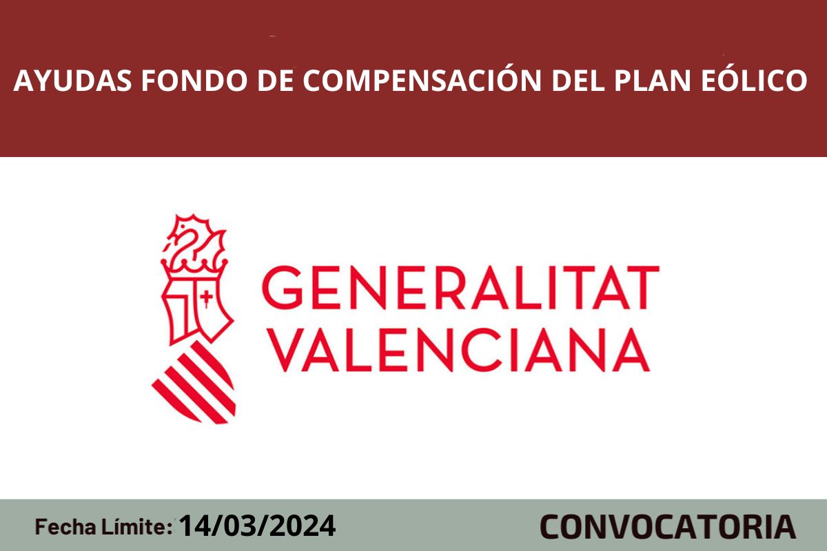 Ayudas en el marco del Fondo de compensaci�n del Plan e�lico de la Comunitat Valenciana 2023 (2� edici�n)