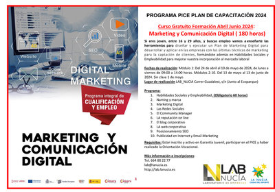 Programa Pice 2024: Marketing y comunicaci�n digital