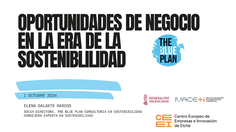 Presentaci�n "Oportunidades de negocio en la era de sostenibilidad"