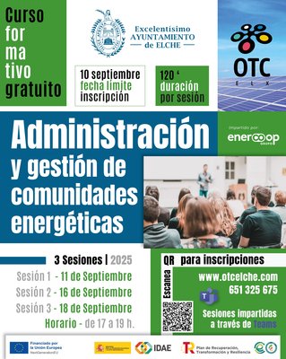 Curso Formativo Administraci�n y Gesti�n de Comunidades energ�ticas