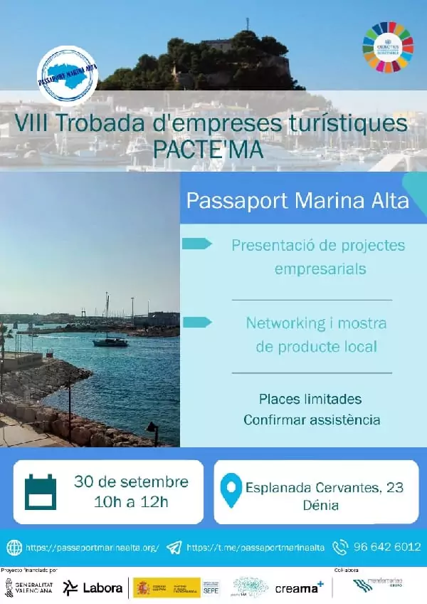 VIII  Encuentro de empresas tur�sticas PACTE�MA  del proyecto PASSAPORT DE LA MARINA ALTA