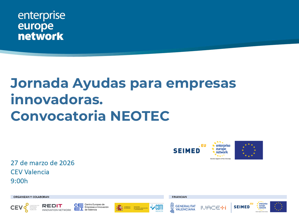 Programa�NEOTEC y otras novedades�en programas CDTI