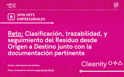 Clasificaci�n, trazabilidad, y seguimiento del Residuo desde Origen a Destino junto con la  documentaci�n pertinente