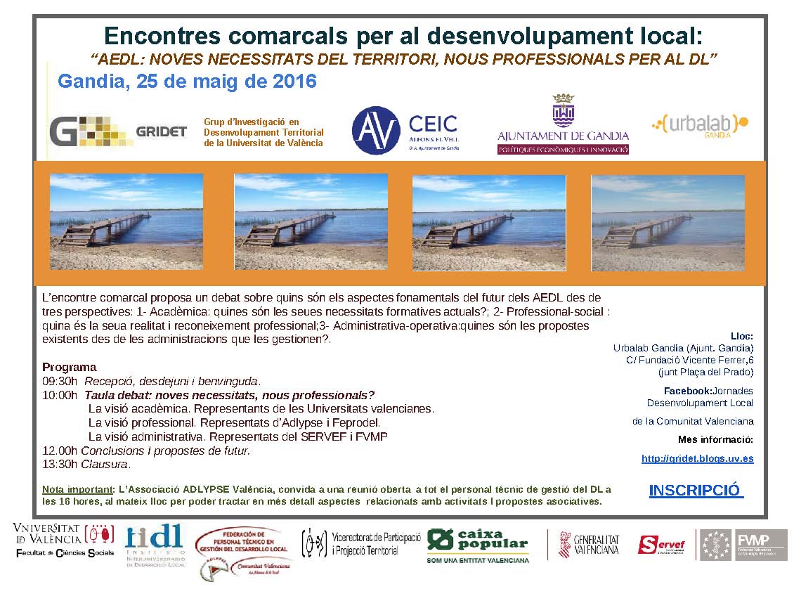 AEDL: Noves necessitats, nous professionals per al desenvolupament local