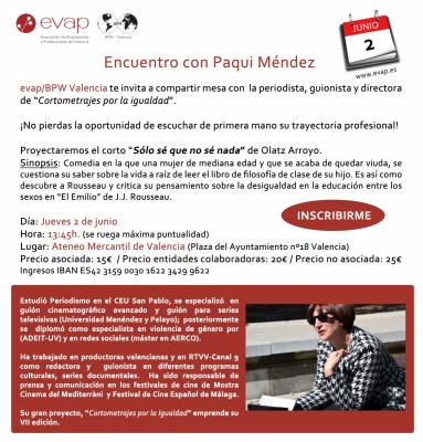 Encuentro con Paqui M�ndez