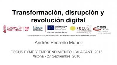 Transformaci�n, disrupci�n y revoluci�n digital